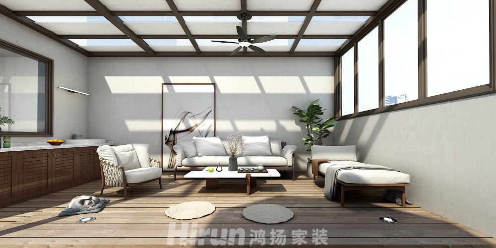 當(dāng)代上品灣320㎡復(fù)合寫意疊墅 裝修案例效果圖-18