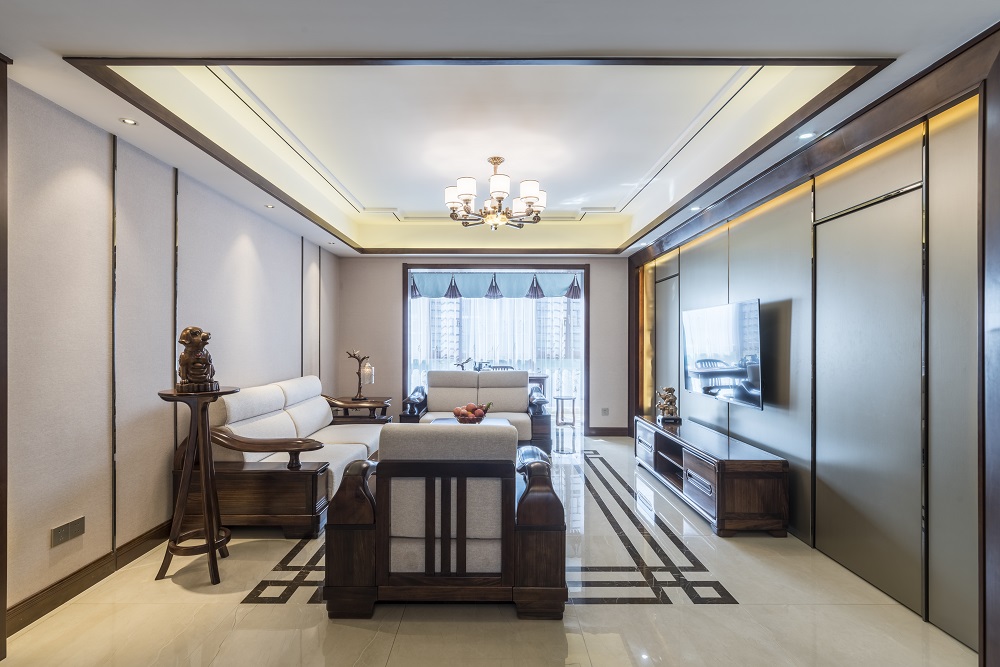 長湖峰境170㎡復合寫意四居室 裝修案例效果圖-6