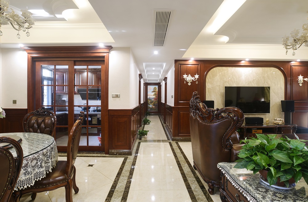 公園世家160㎡歐美香頌四居室 裝修案例效果圖-9