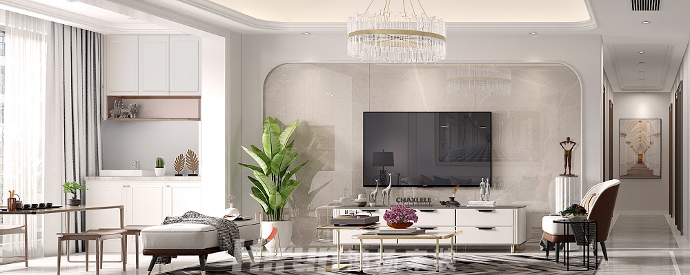 景秀家園145㎡輕歐簡美四居室 裝修案例效果圖-10