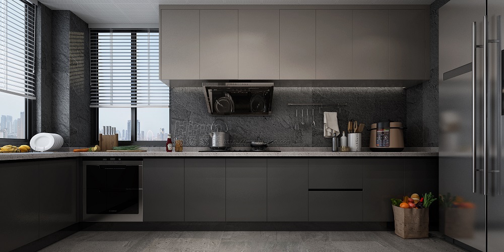 經(jīng)世龍城160㎡雅致現(xiàn)代四居室 裝修案例效果圖-5