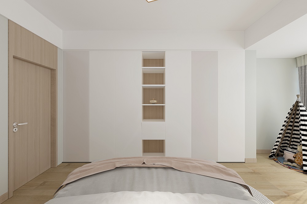 當代上品灣160㎡北歐之光四居室 裝修案例效果圖-小孩房3