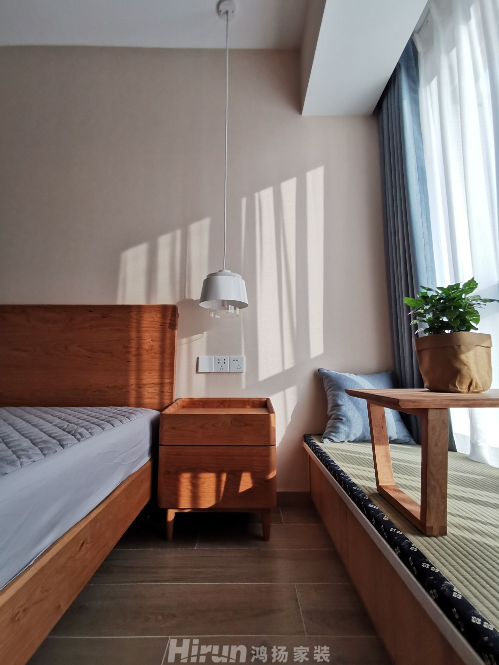 天元廣場110㎡北歐之光三居室 裝修案例效果圖-11