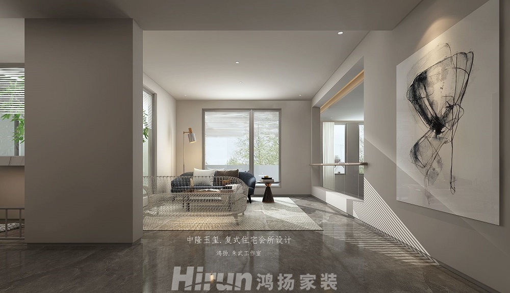 中隆玉璽170㎡雅致現代復式 裝修案例效果圖-X132376353780618