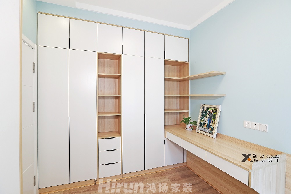 漢口城市廣場115㎡北歐之光三居室 裝修案例效果圖-LJX_2926