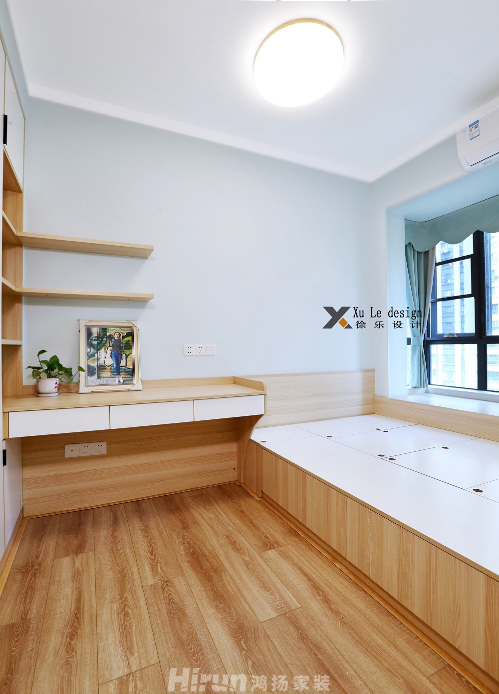 漢口城市廣場115㎡北歐之光三居室 裝修案例效果圖-LJX_2930-