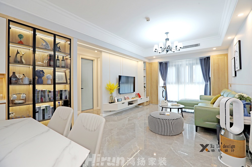 金沙泊岸100㎡北歐之光三居室 裝修案例實景圖-LJX_2034