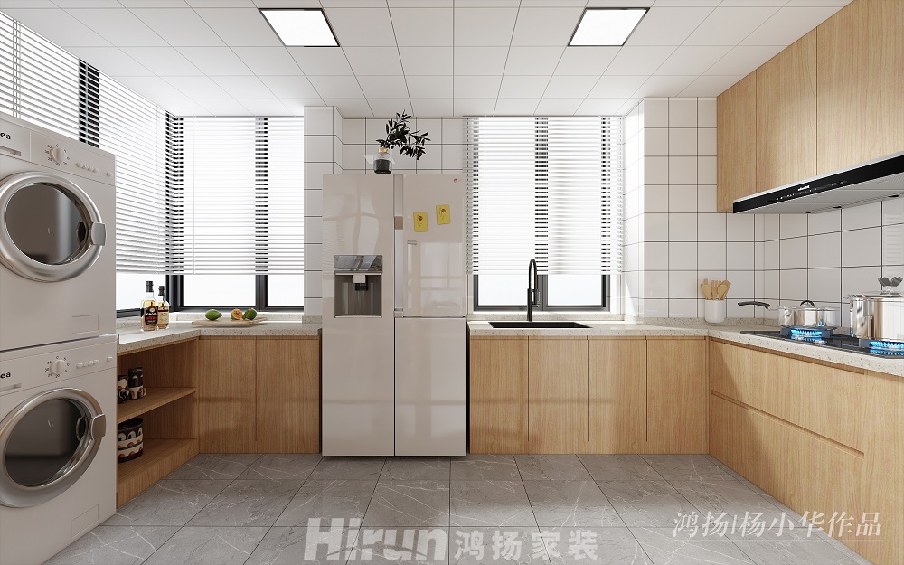 碧桂園135㎡北歐之光四居室 裝修案例效果圖-廚房
