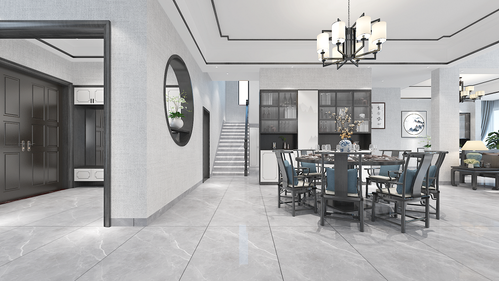 自建房300㎡寫意木構(gòu)別墅 裝修案例效果圖-5