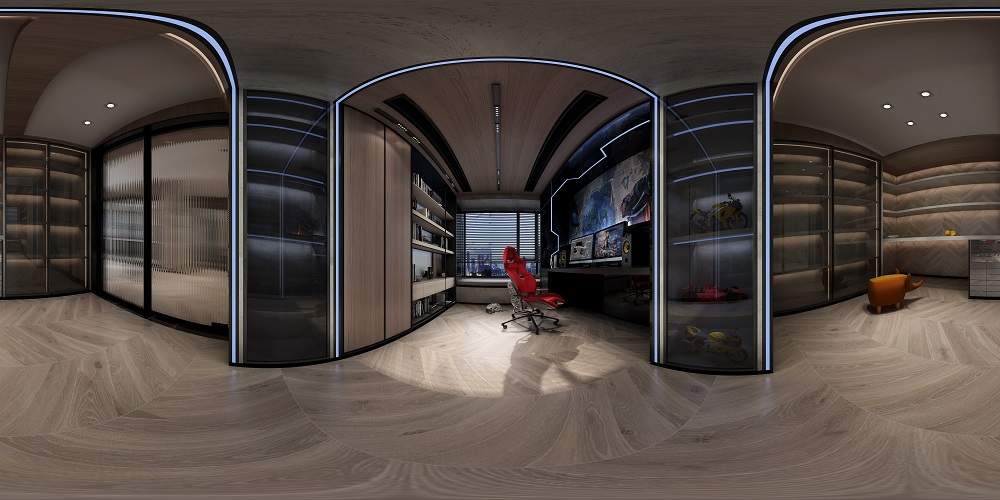 經(jīng)世龍城160㎡雅致現(xiàn)代四居室 裝修案例效果圖-多功能房修改