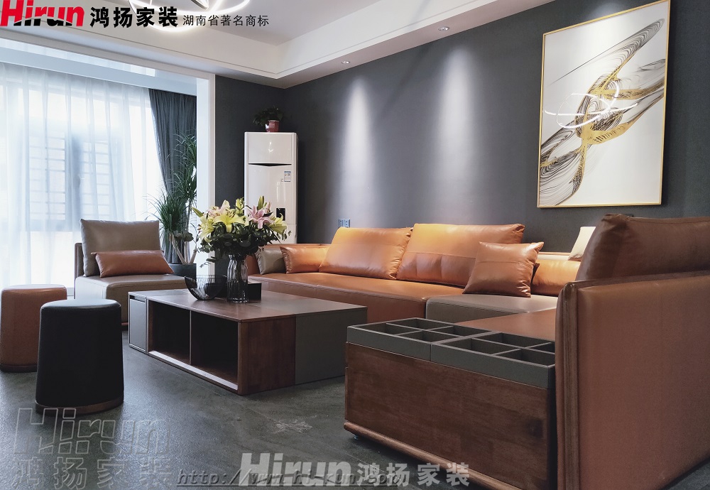 云升東方大院240㎡雅致現代復式 裝修案例效果圖-1