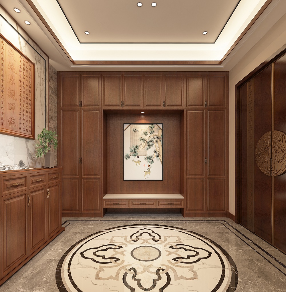 麗水山莊450㎡復合寫意別墅 裝修案例效果圖-5