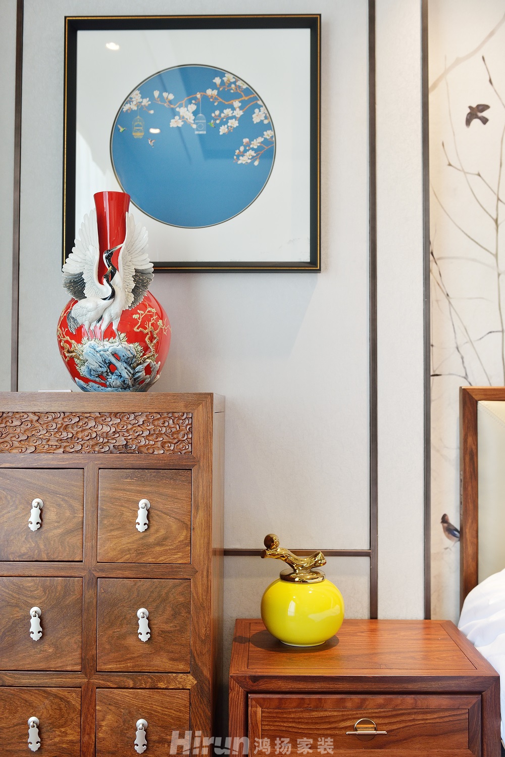 晉合湘水灣280㎡東方古雅大平層 裝修案例效果圖-9