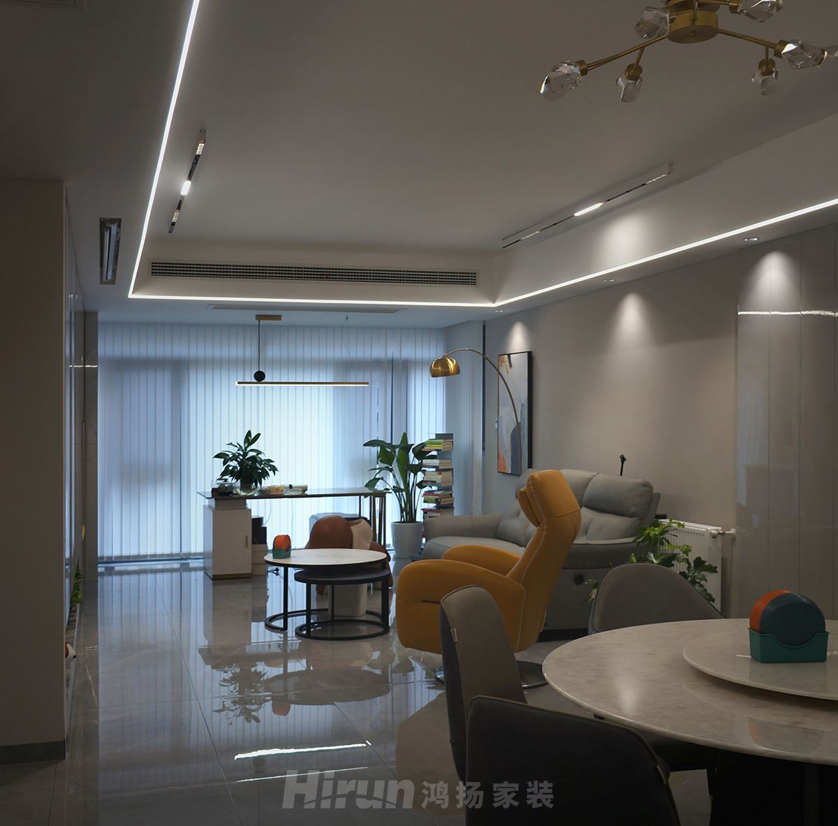 八方小區(qū)140㎡雅致現(xiàn)代四居室 裝修案例實(shí)景圖-image14