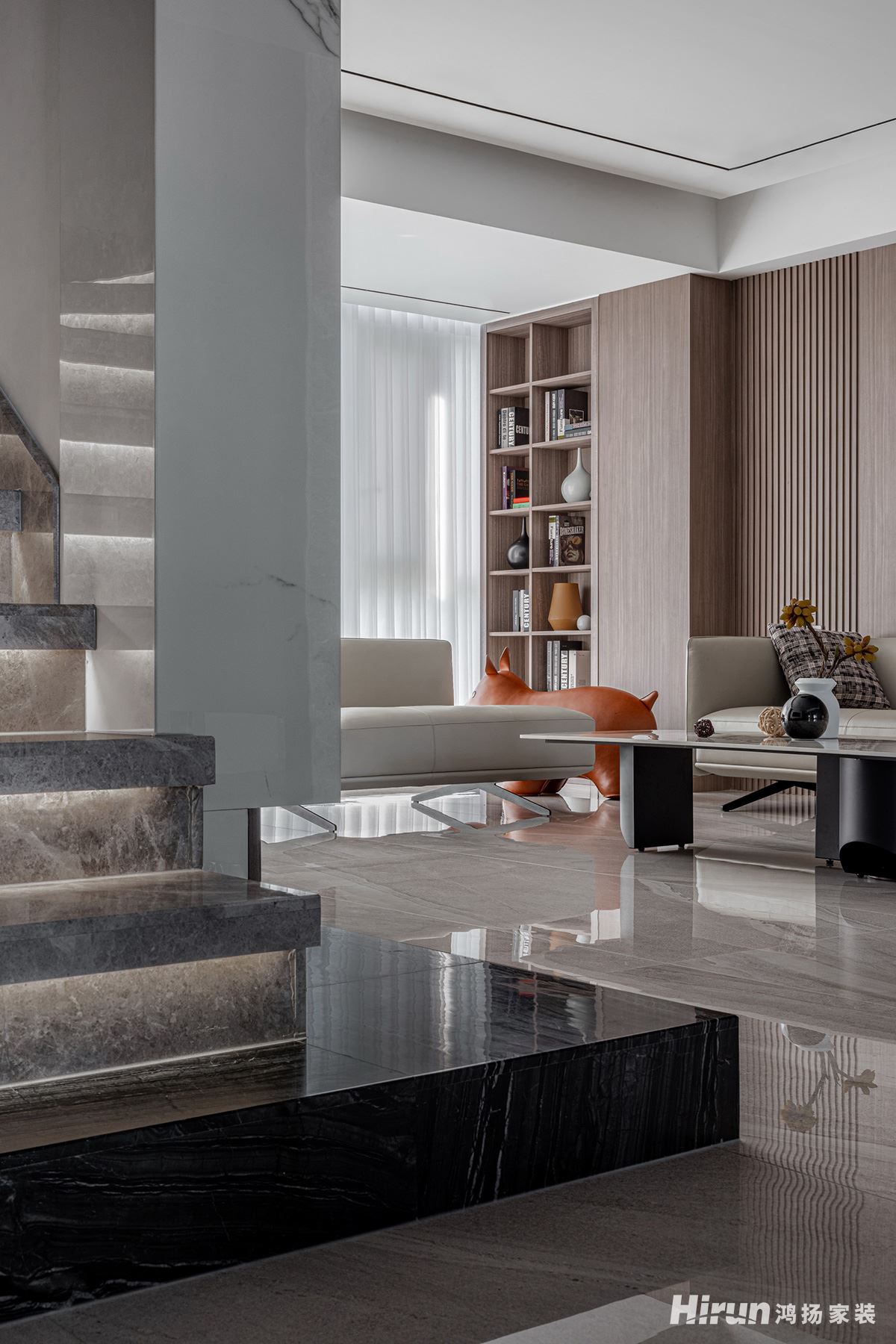 八方小區(qū)320㎡北歐之光復(fù)式 裝修案例實景圖-002-(6)