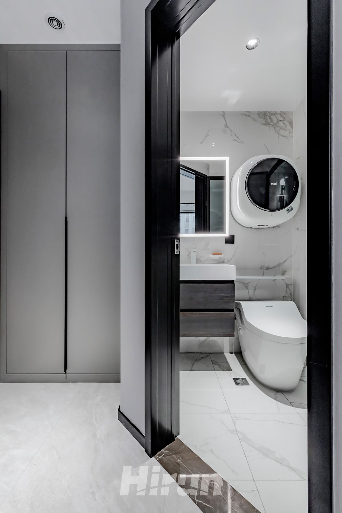 八方小區110㎡雅致現代三居室 裝修案例實景圖-image57