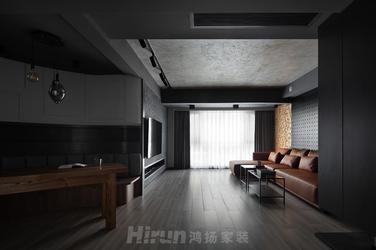 中交中央公園160㎡工業(yè)再造四居室 裝修案例實(shí)景圖-SWSY2020-8