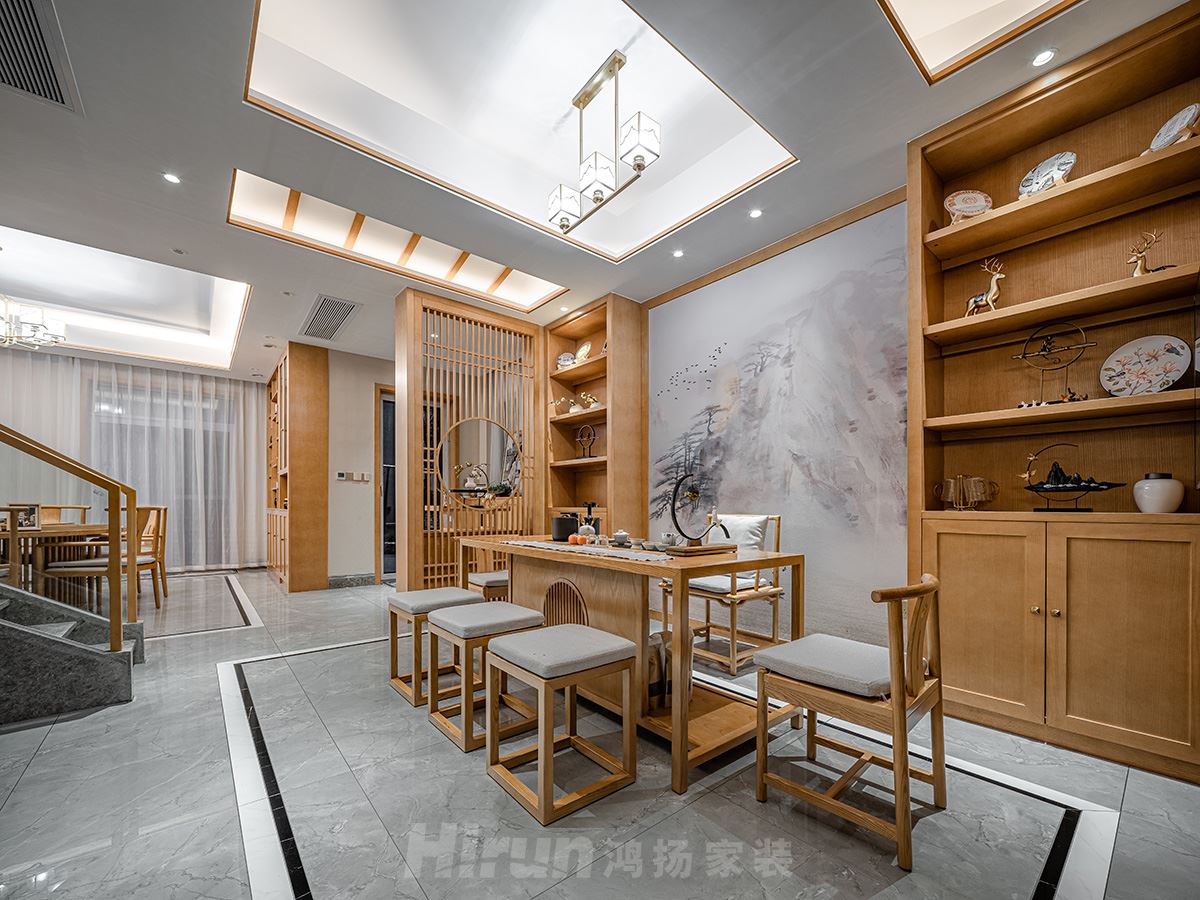 聯誼山語云棲380㎡寫意木構別墅 裝修案例實景圖-image56