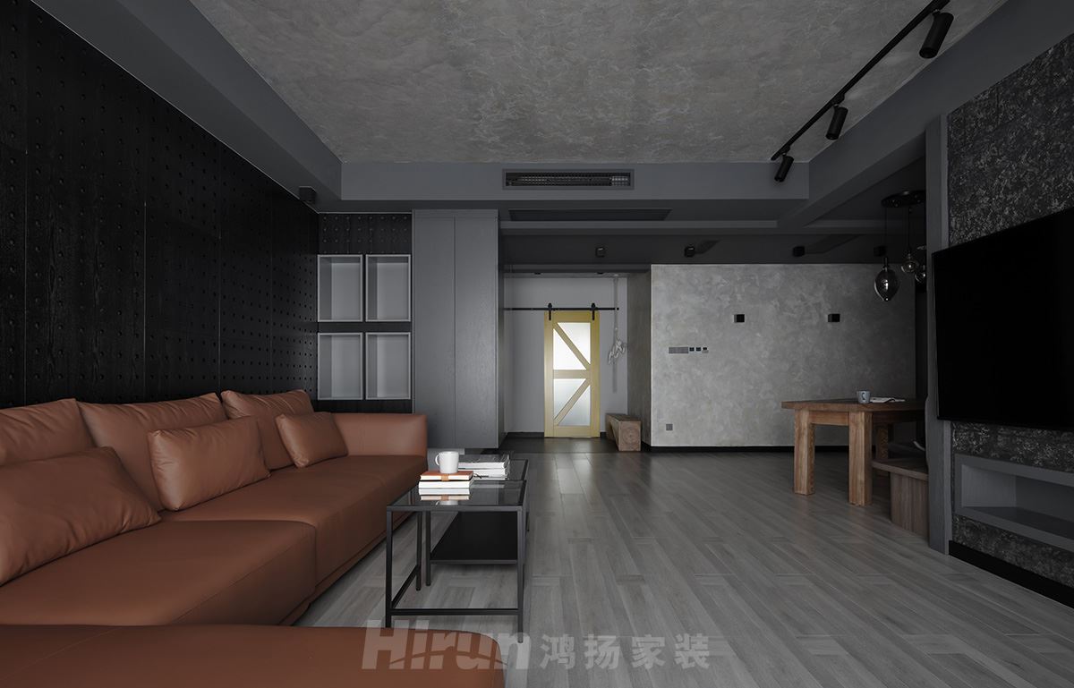 中交中央公園160㎡工業(yè)再造四居室 裝修案例實(shí)景圖-SWSY2020-10