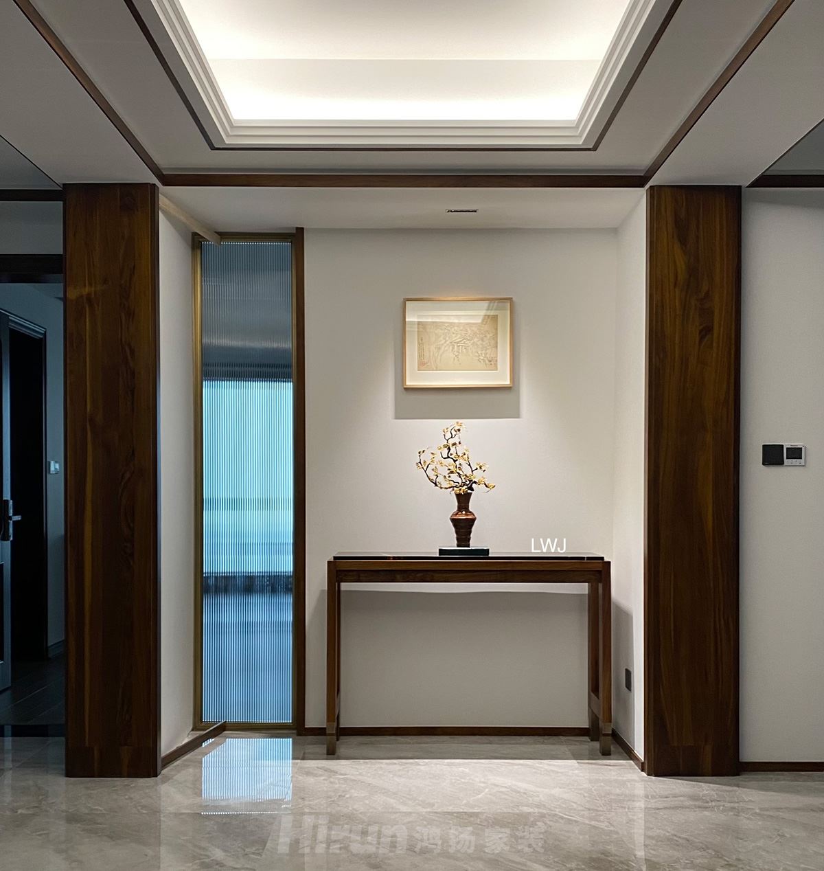 湘江壹號260㎡復(fù)合寫意大平層 裝修案例實景圖-門廳