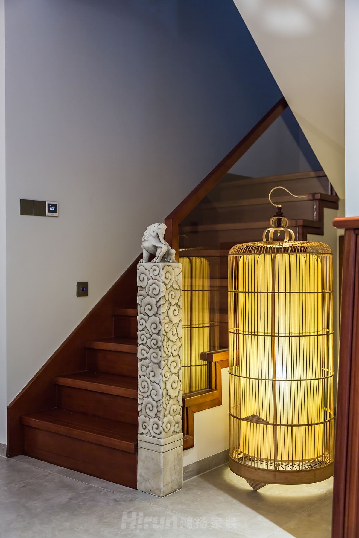 橘郡 禮頓山360㎡復(fù)合寫意別墅 裝修案例實(shí)景圖-image49