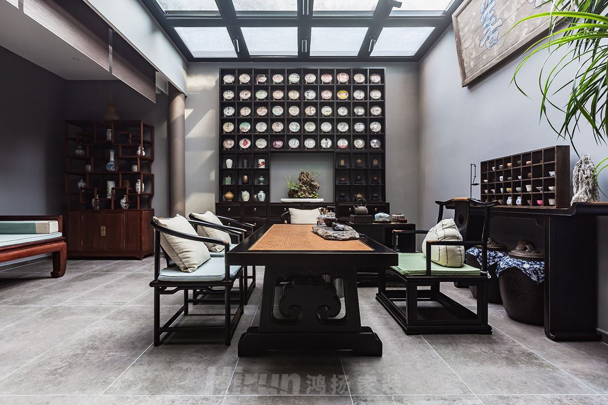 橘郡 禮頓山360㎡復(fù)合寫意別墅 裝修案例實(shí)景圖-image44