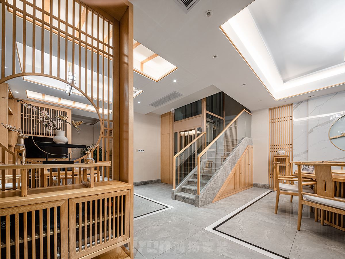聯誼山語云棲380㎡寫意木構別墅 裝修案例實景圖-image54
