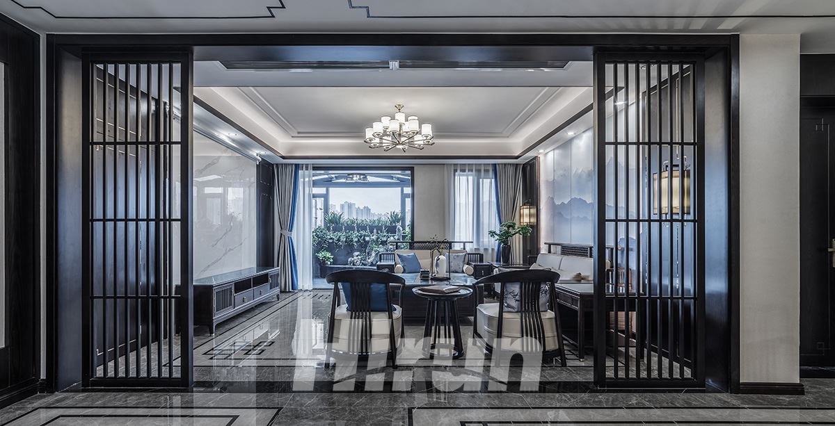 潤和紫郡200㎡寫意木構大平層 裝修案例實景圖-image38