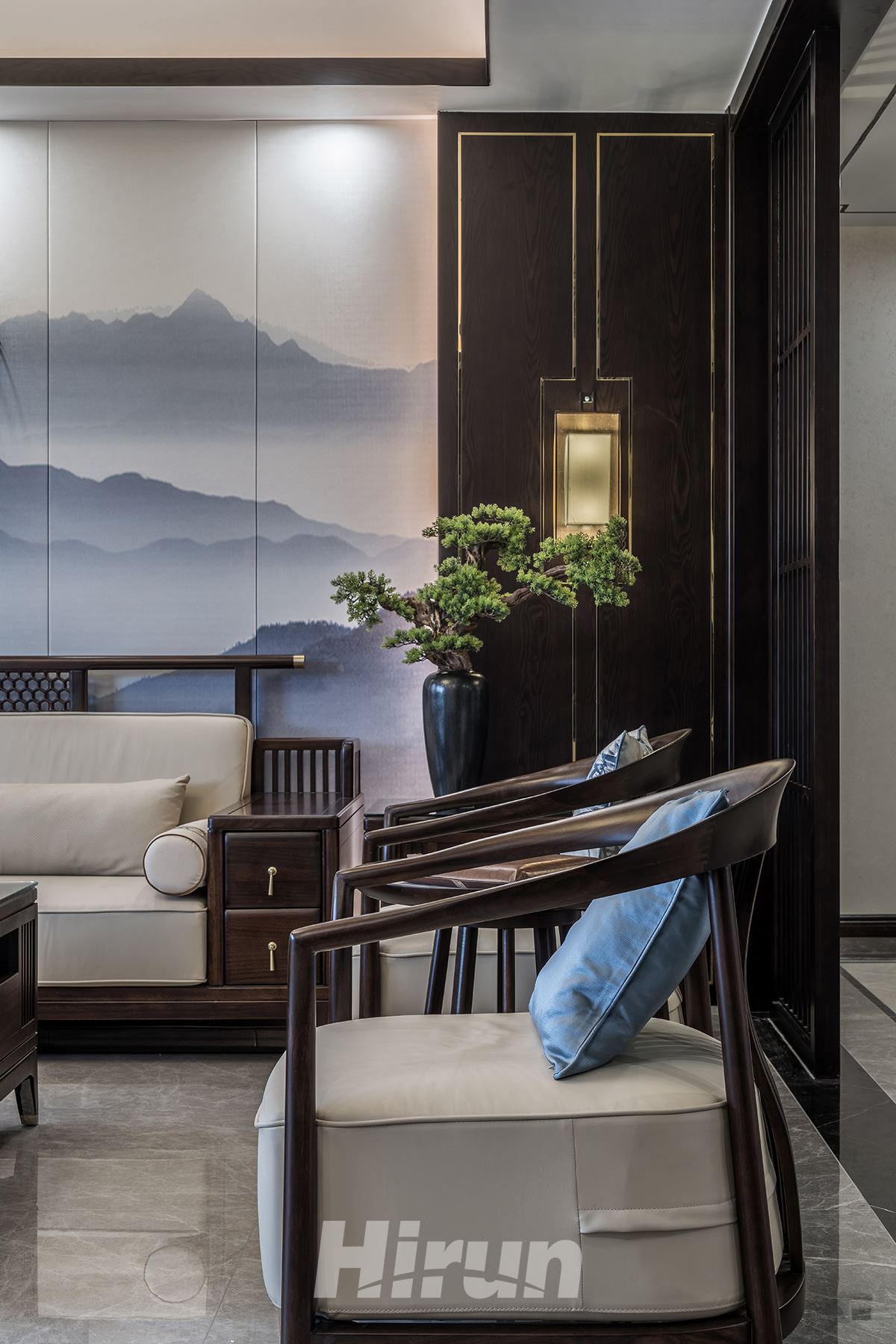 潤和紫郡200㎡寫意木構大平層 裝修案例實景圖-image36