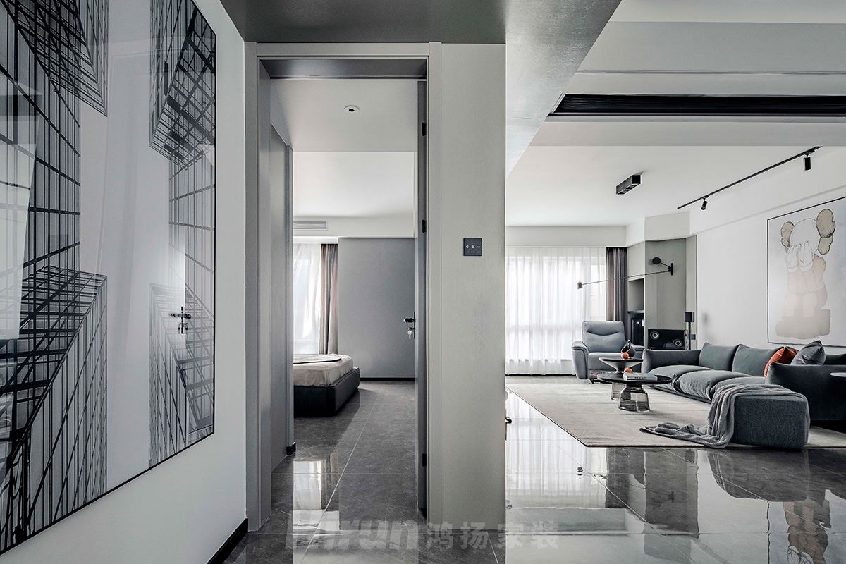 萬達湖公館160㎡雅致現代四居室 裝修案例實景圖-015