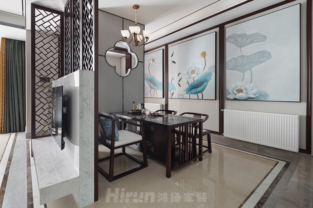 長(zhǎng)泰豪園400㎡寫意木構(gòu)別墅 裝修案例實(shí)景圖-SWSY2020-7