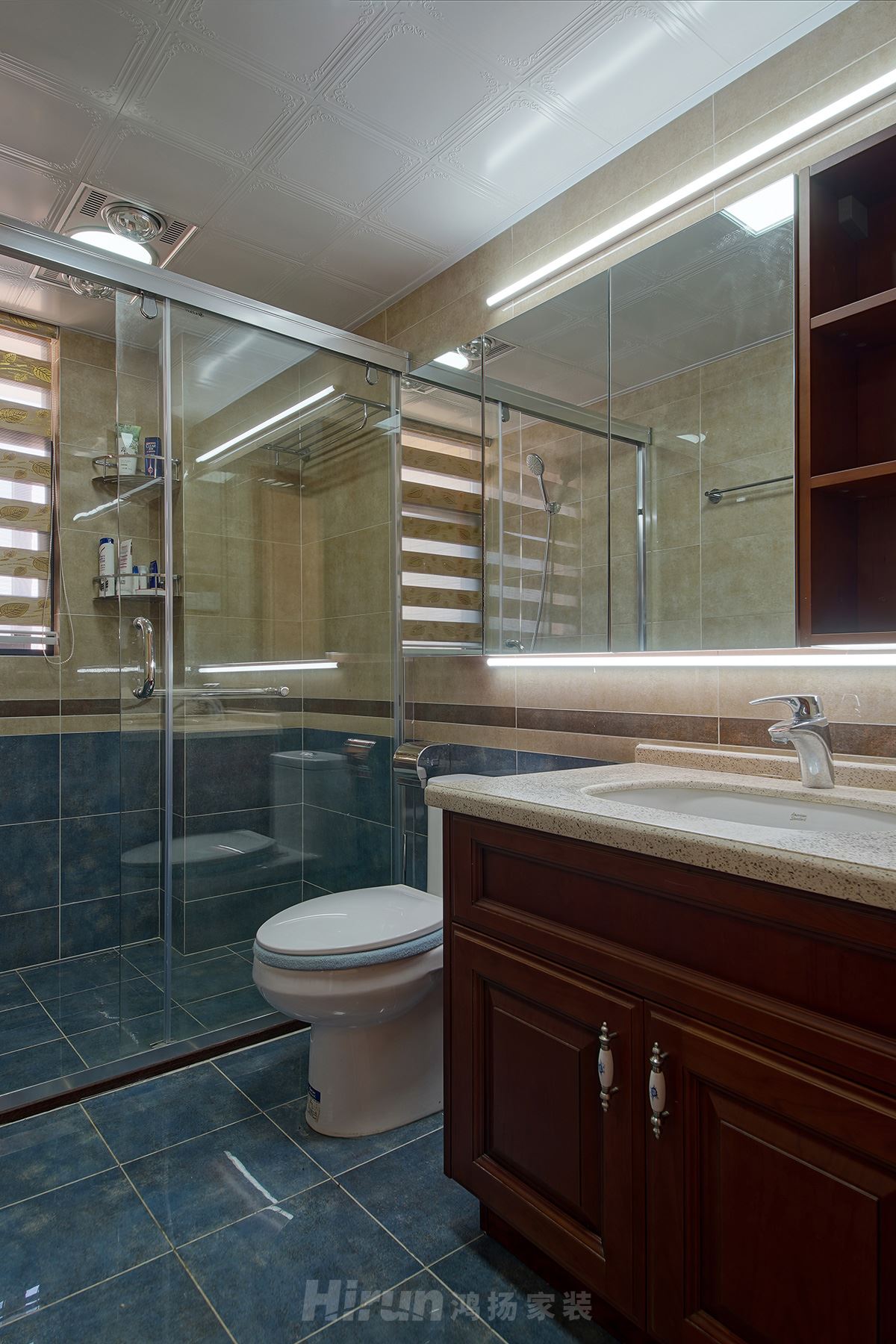 湘熙水郡130㎡復(fù)合寫意三居室 裝修案例實景圖-14