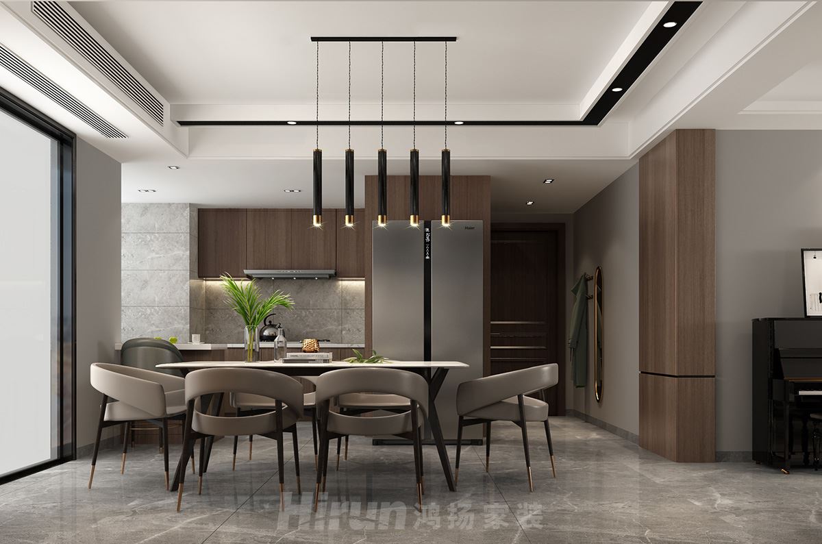 潤和山水郡180㎡雅致現代復式 裝修案例效果圖-Y03