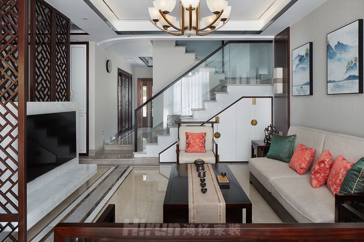 長(zhǎng)泰豪園400㎡寫意木構(gòu)別墅 裝修案例實(shí)景圖-SWSY2020-2