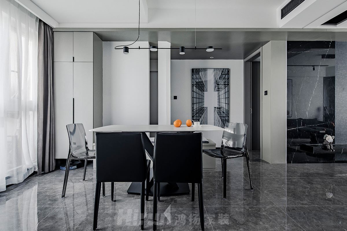 萬達湖公館160㎡雅致現代四居室 裝修案例實景圖-011