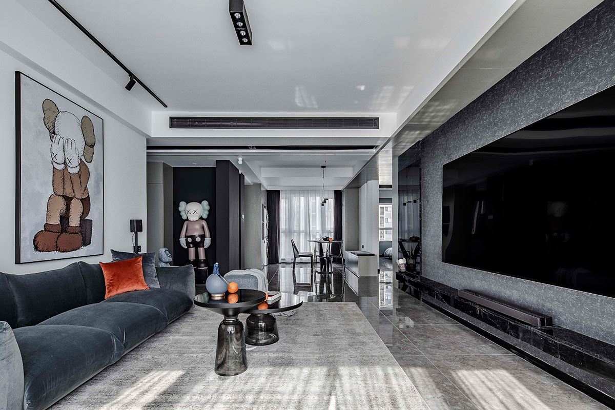 萬達湖公館160㎡雅致現代四居室 裝修案例實景圖-09