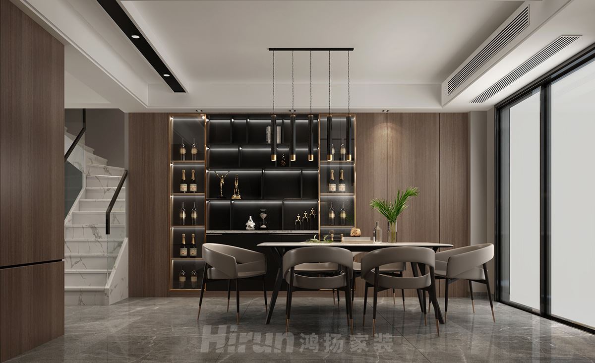 潤和山水郡180㎡雅致現代復式 裝修案例效果圖-Y04