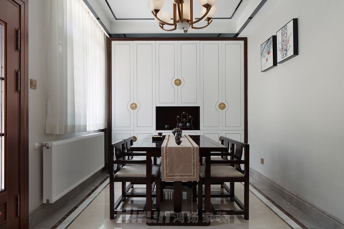 長(zhǎng)泰豪園400㎡寫意木構(gòu)別墅 裝修案例實(shí)景圖-SWSY2020-8