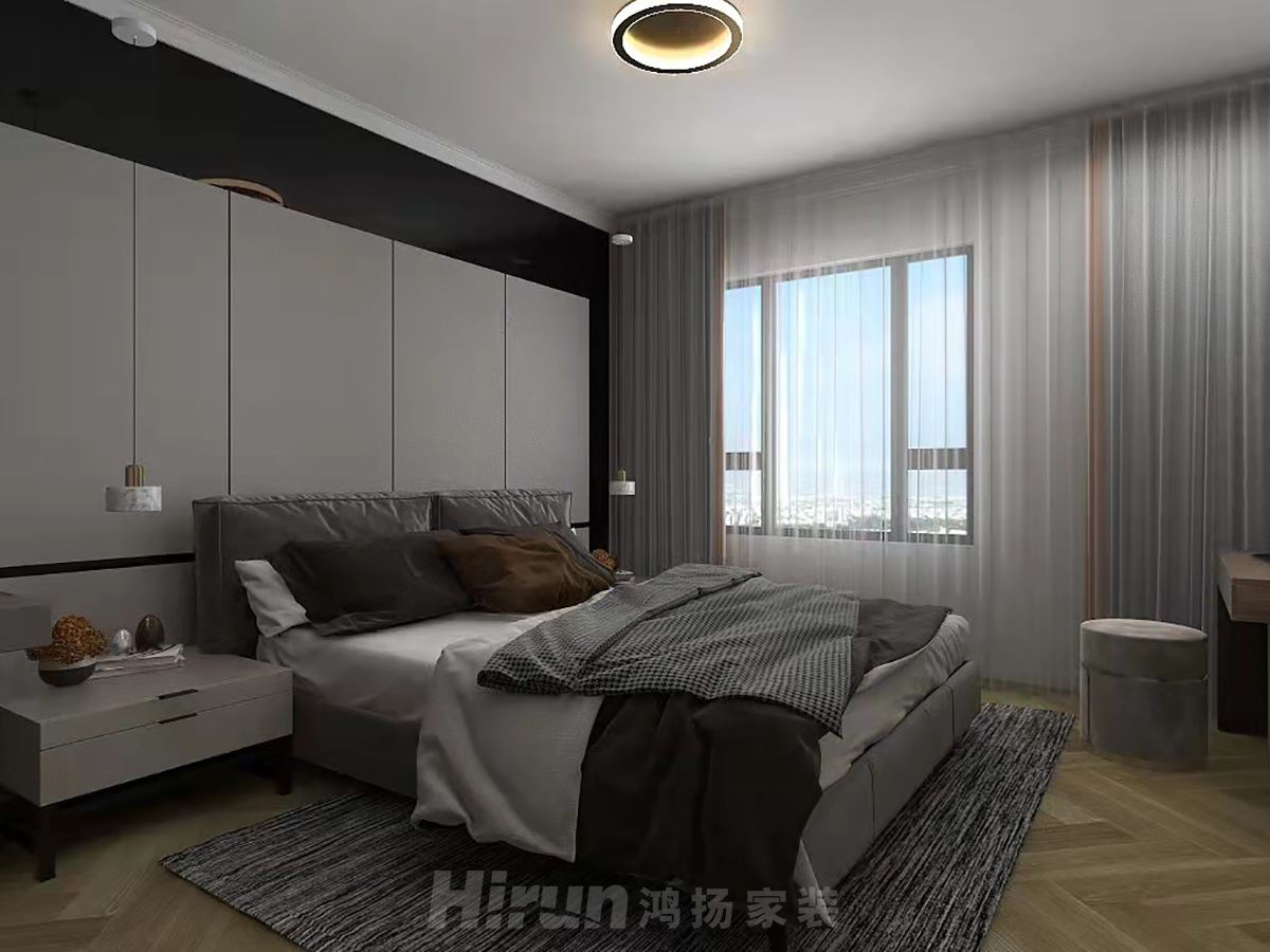 大唐印象160㎡雅致現代四居室 裝修案例效果圖-2f730fdff87d493c05a48cea40101e2