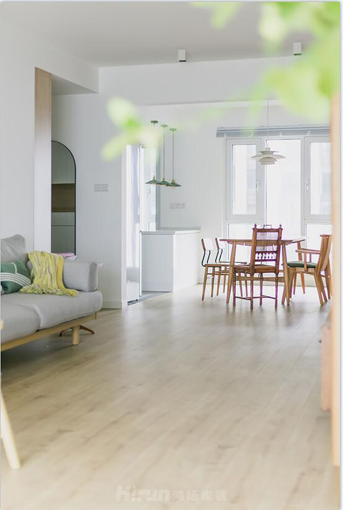 綠地之窗120㎡北歐之光三居室 裝修案例效果圖-IMG_0115