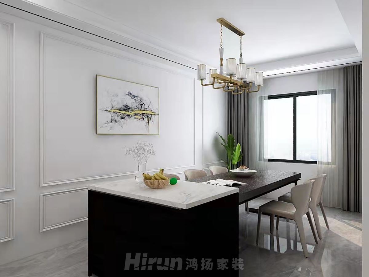 大唐印象160㎡雅致現代四居室 裝修案例效果圖-9fe2fcf498a7840fa79aeb75cedbbd6