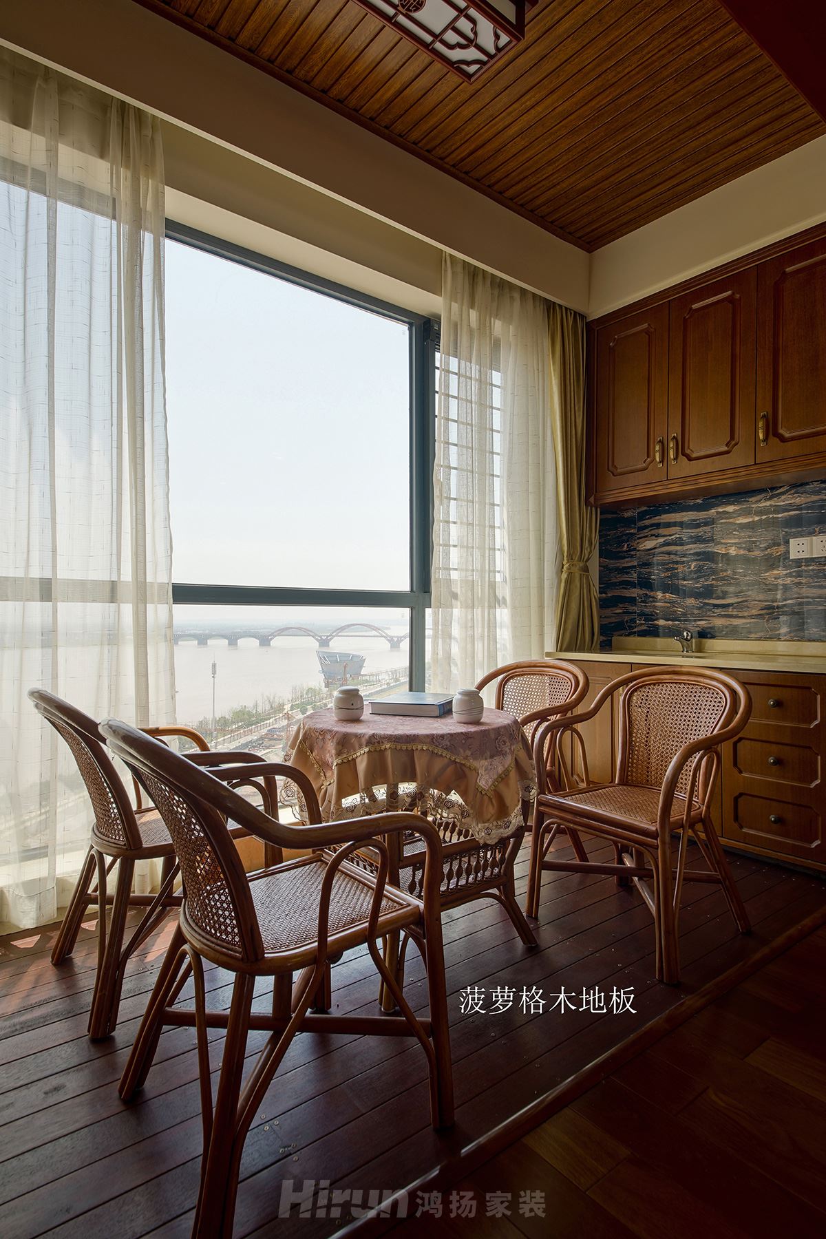 湘熙水郡130㎡復(fù)合寫意三居室 裝修案例實景圖-07