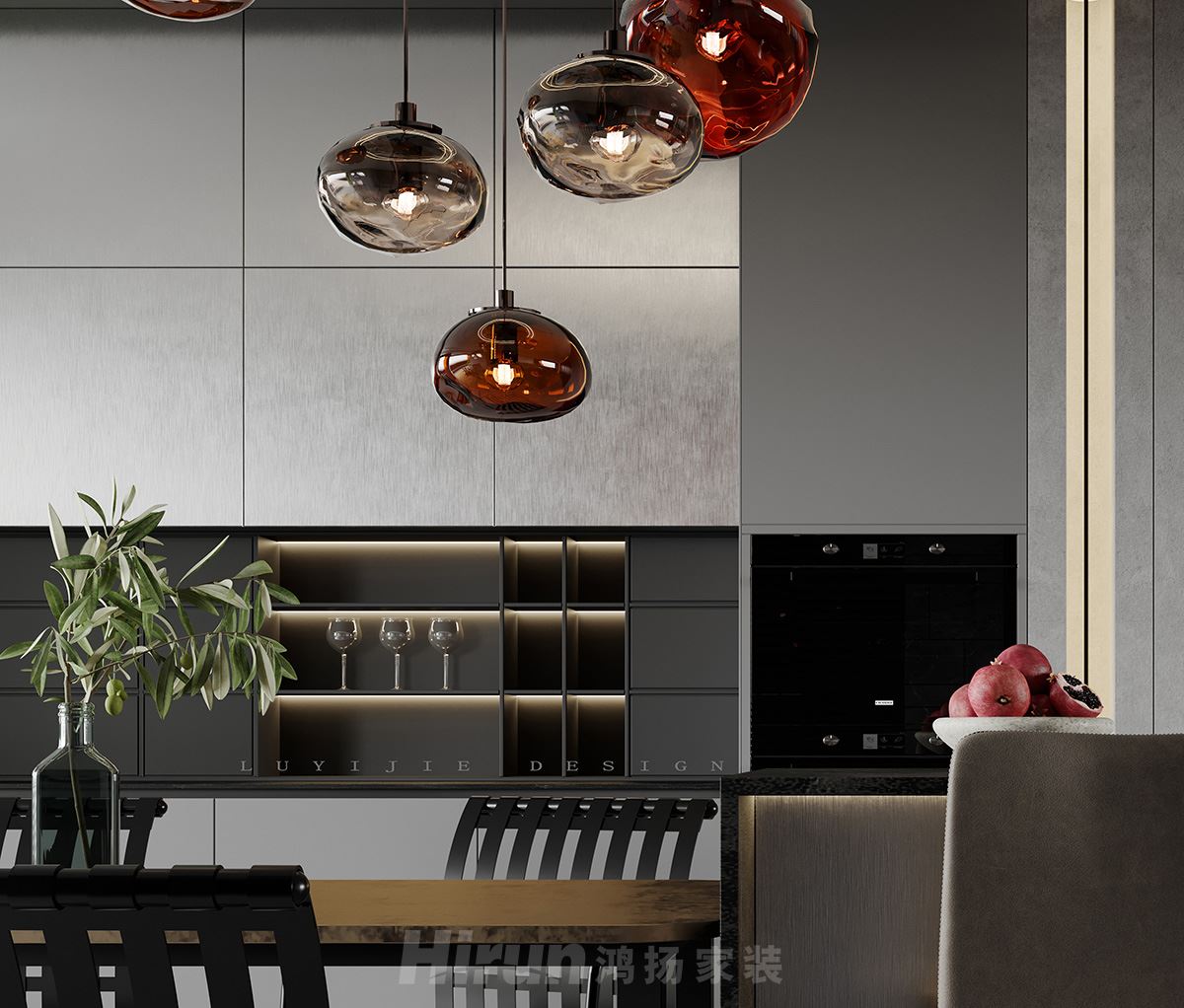 中建江山壹號220㎡雅致現代大平層 裝修案例效果圖-09