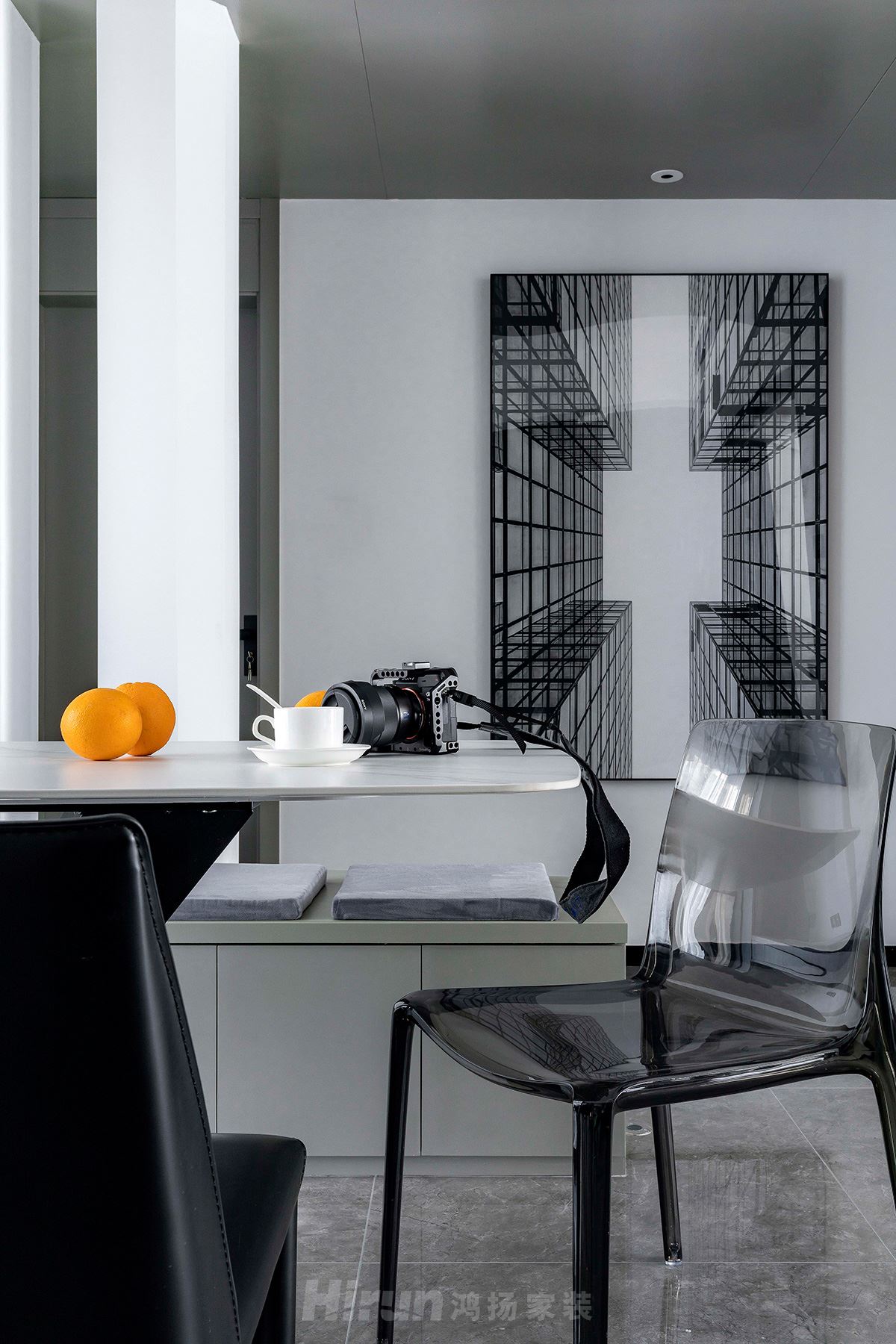 萬達湖公館160㎡雅致現代四居室 裝修案例實景圖-010