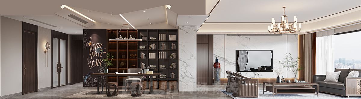 北辰府300㎡復合寫意大平層 裝修案例實景圖-528ba2bbceb358ce00d671c11b1f552