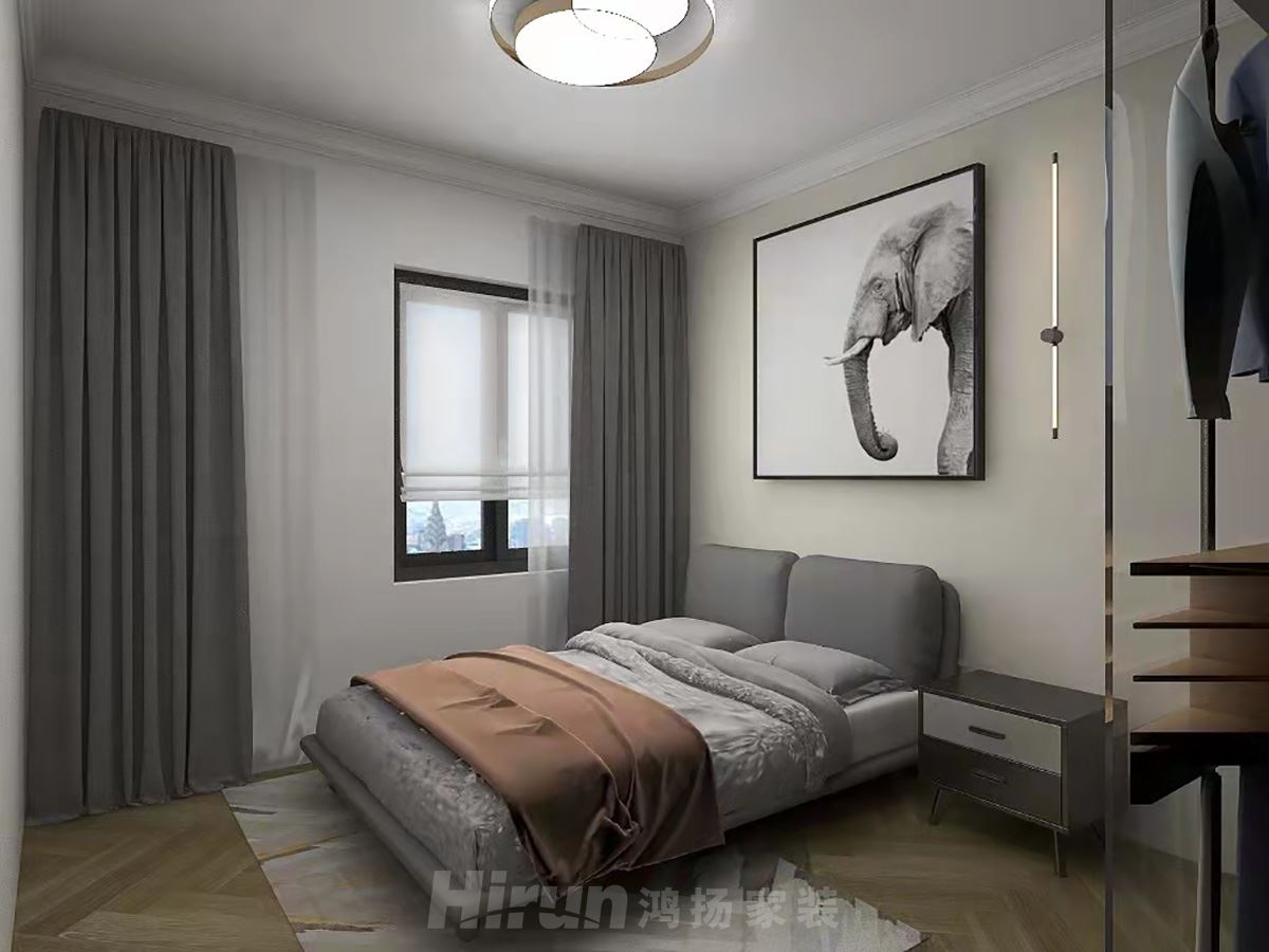大唐印象160㎡雅致現代四居室 裝修案例效果圖-6ffafaae49f4606cff623e36dc86624