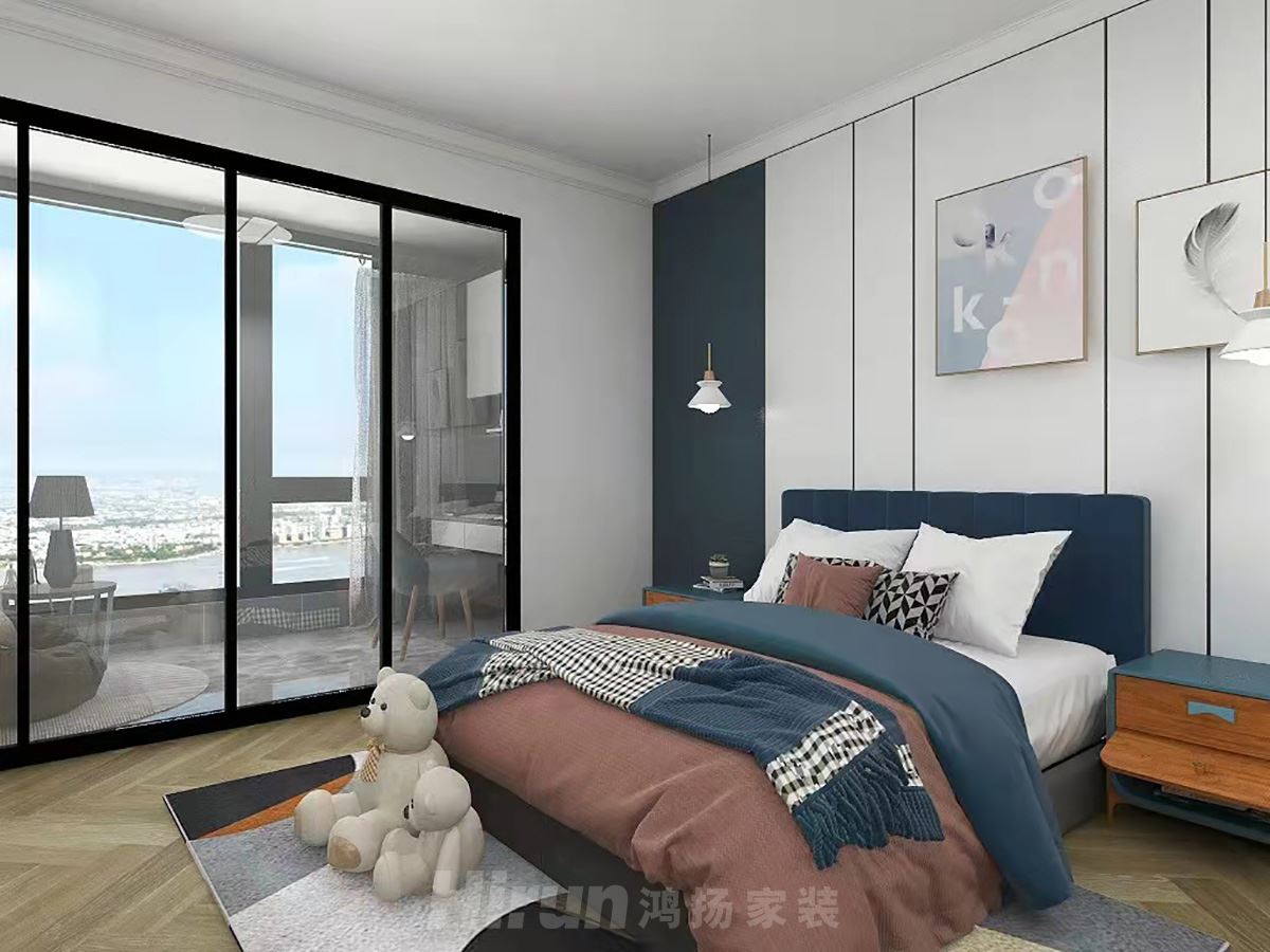 大唐印象160㎡雅致現代四居室 裝修案例效果圖-1a9375899dd870c66059fd67a645f16