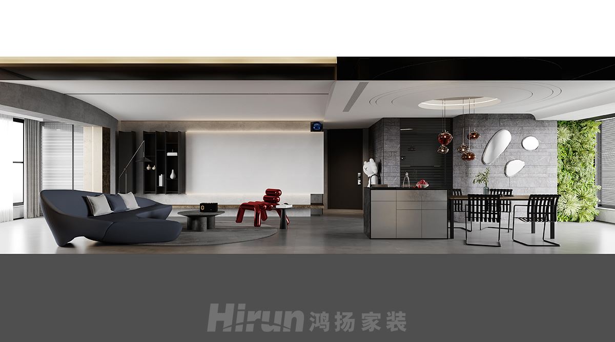 中建江山壹號220㎡雅致現代大平層 裝修案例效果圖-12