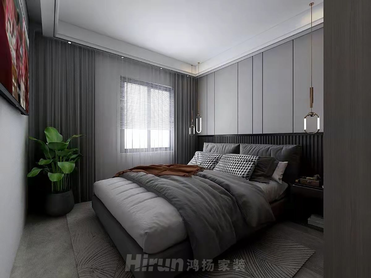 大唐印象160㎡雅致現代四居室 裝修案例效果圖-a962c7bd71df337087af65f14633f08