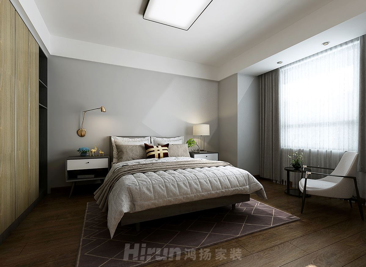 盛世華都146㎡雅致現代大平層 裝修案例效果圖-006老人房